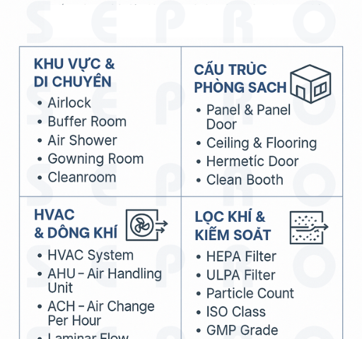 Các thuật ngữ phòng sạch